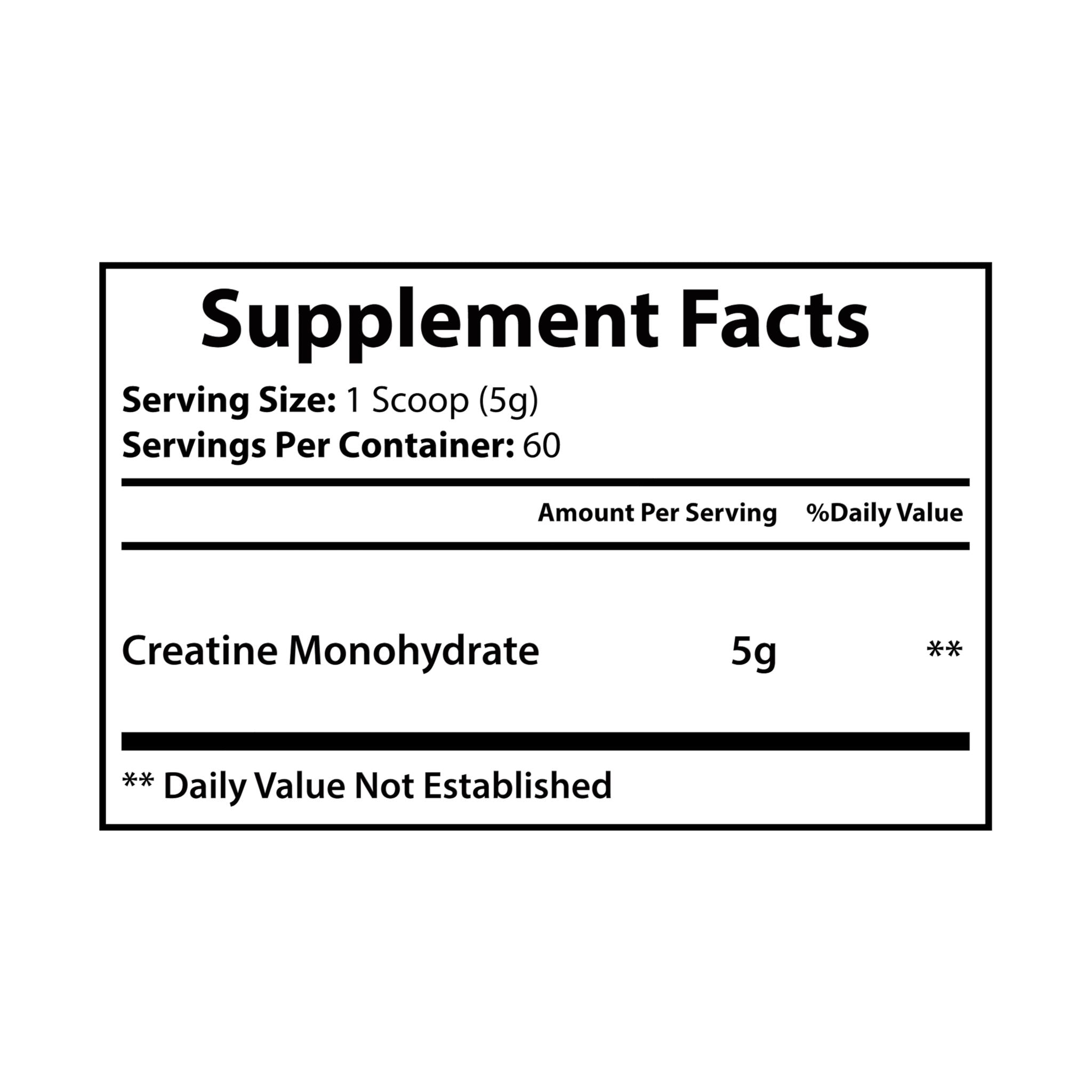 Creatine Monohydrate Supplement (300g, 10.58oz) - La magie de maman