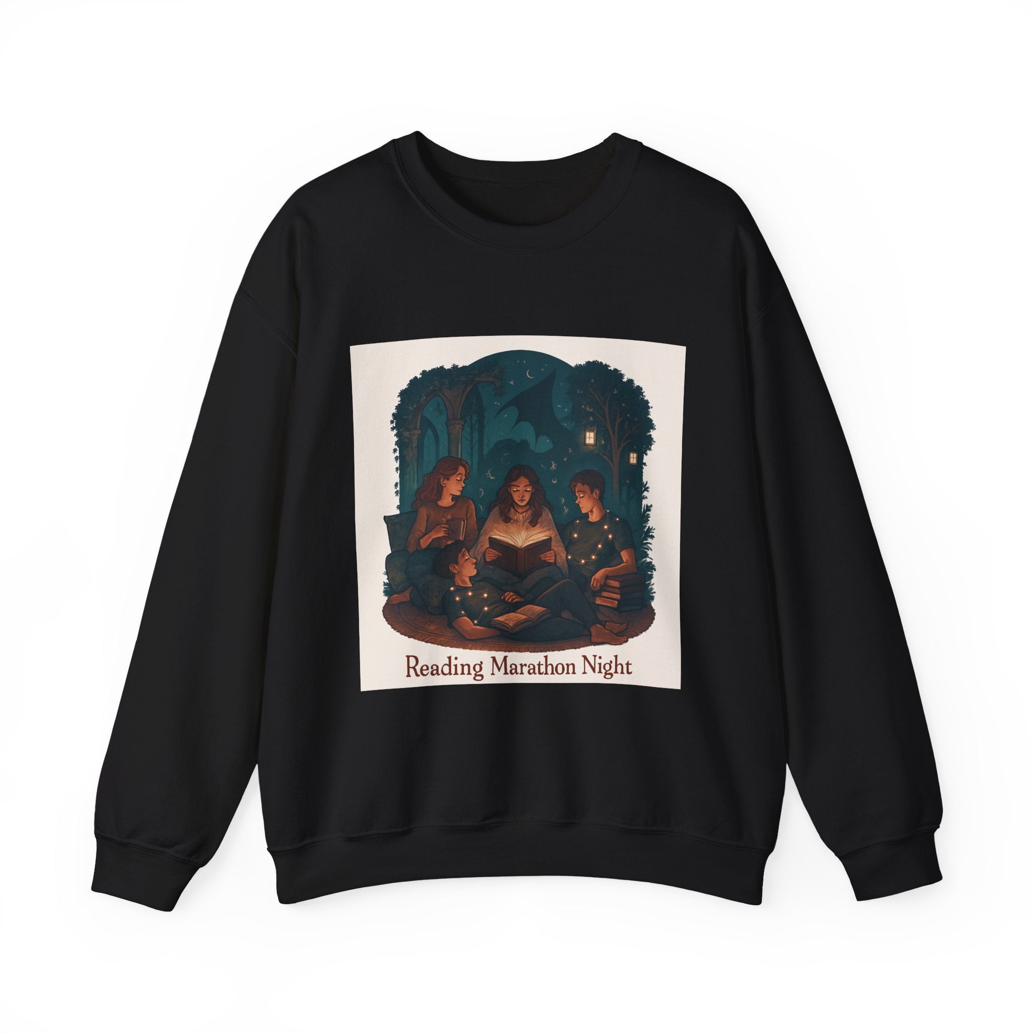 Reading Marathon Night Crewneck Sweatshirt - La magie de maman