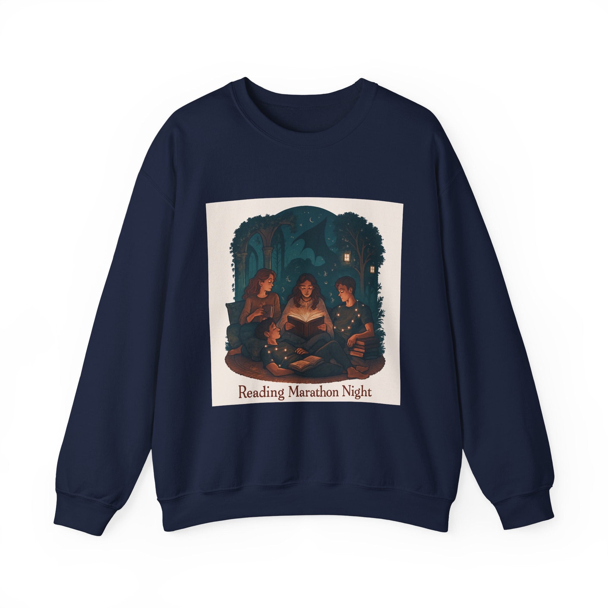 Reading Marathon Night Crewneck Sweatshirt - La magie de maman
