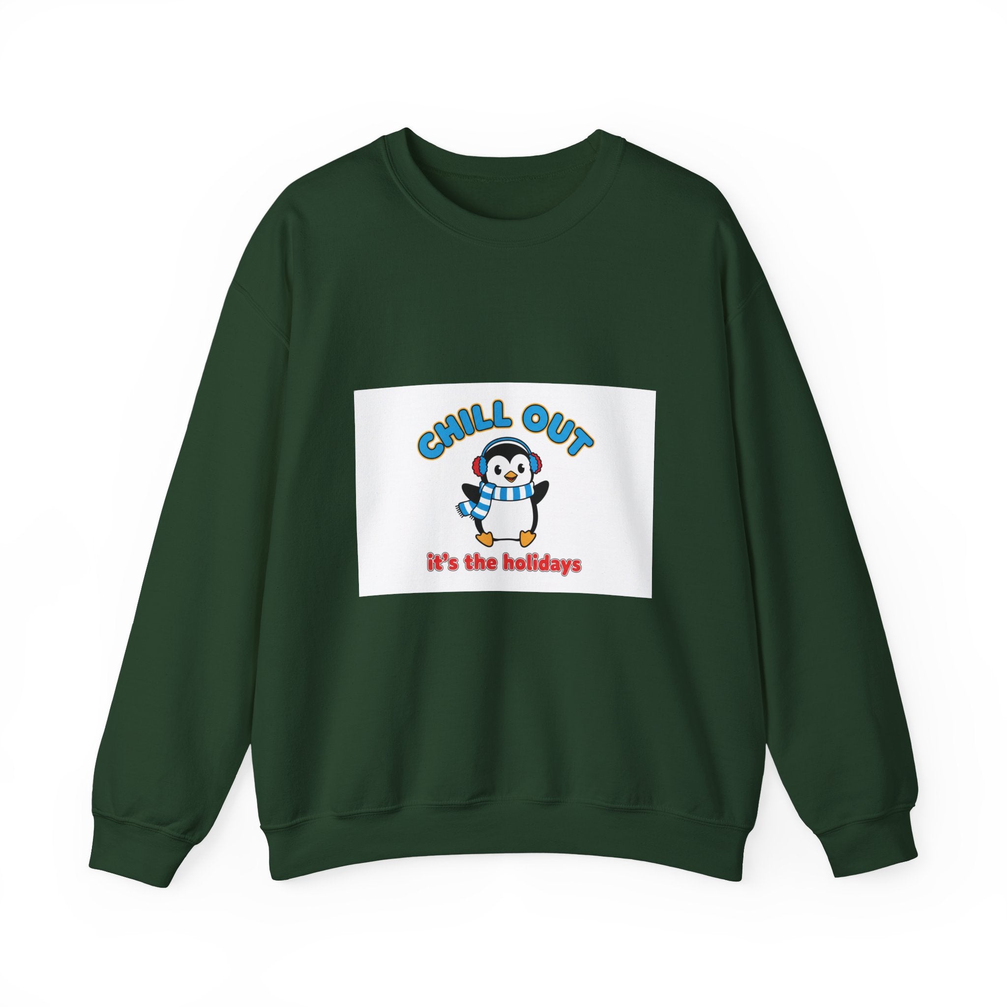 Penguin 'Chill Out — It’s the Holidays' Crewneck Sweatshirt - La magie de maman