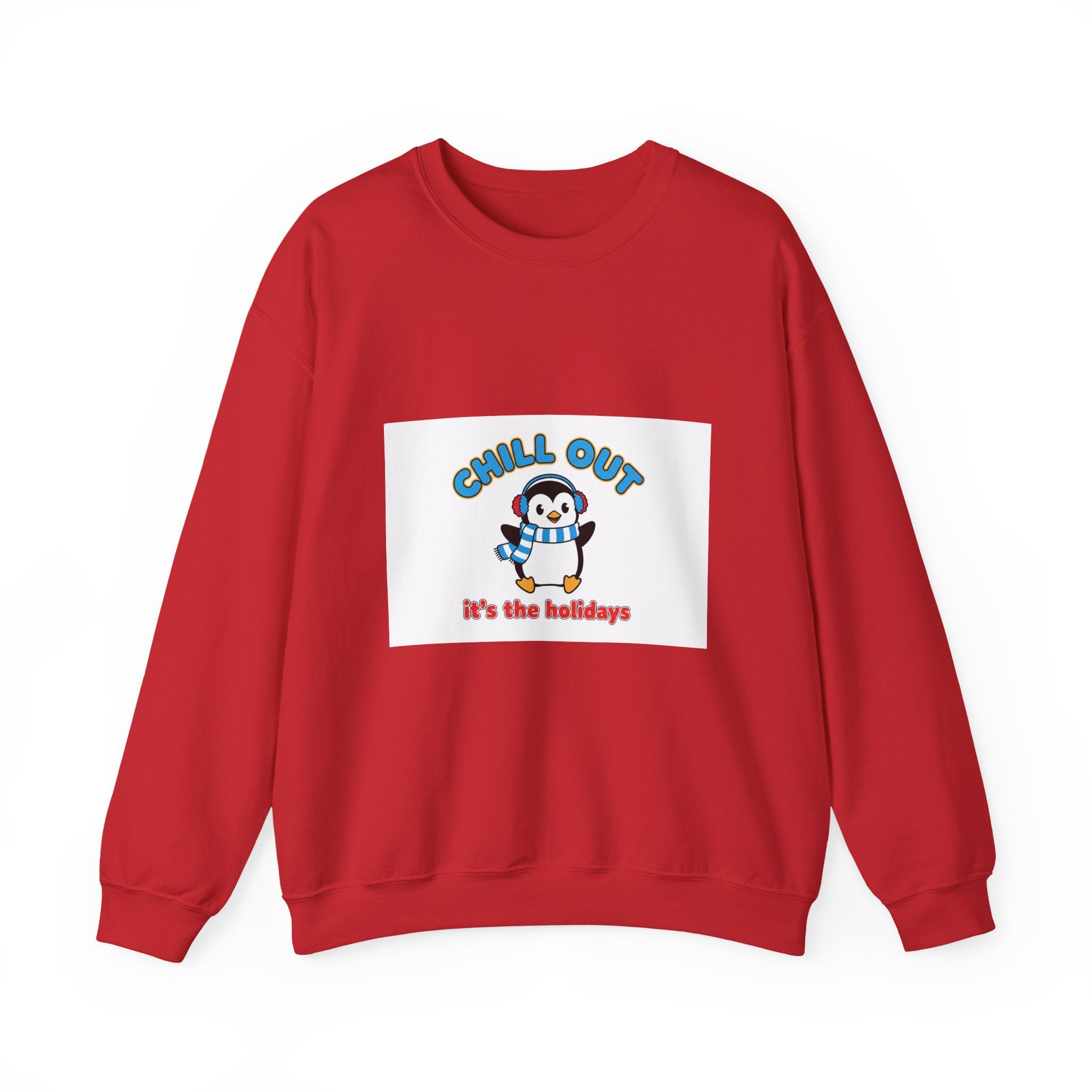 Penguin 'Chill Out — It’s the Holidays' Crewneck Sweatshirt - La magie de maman