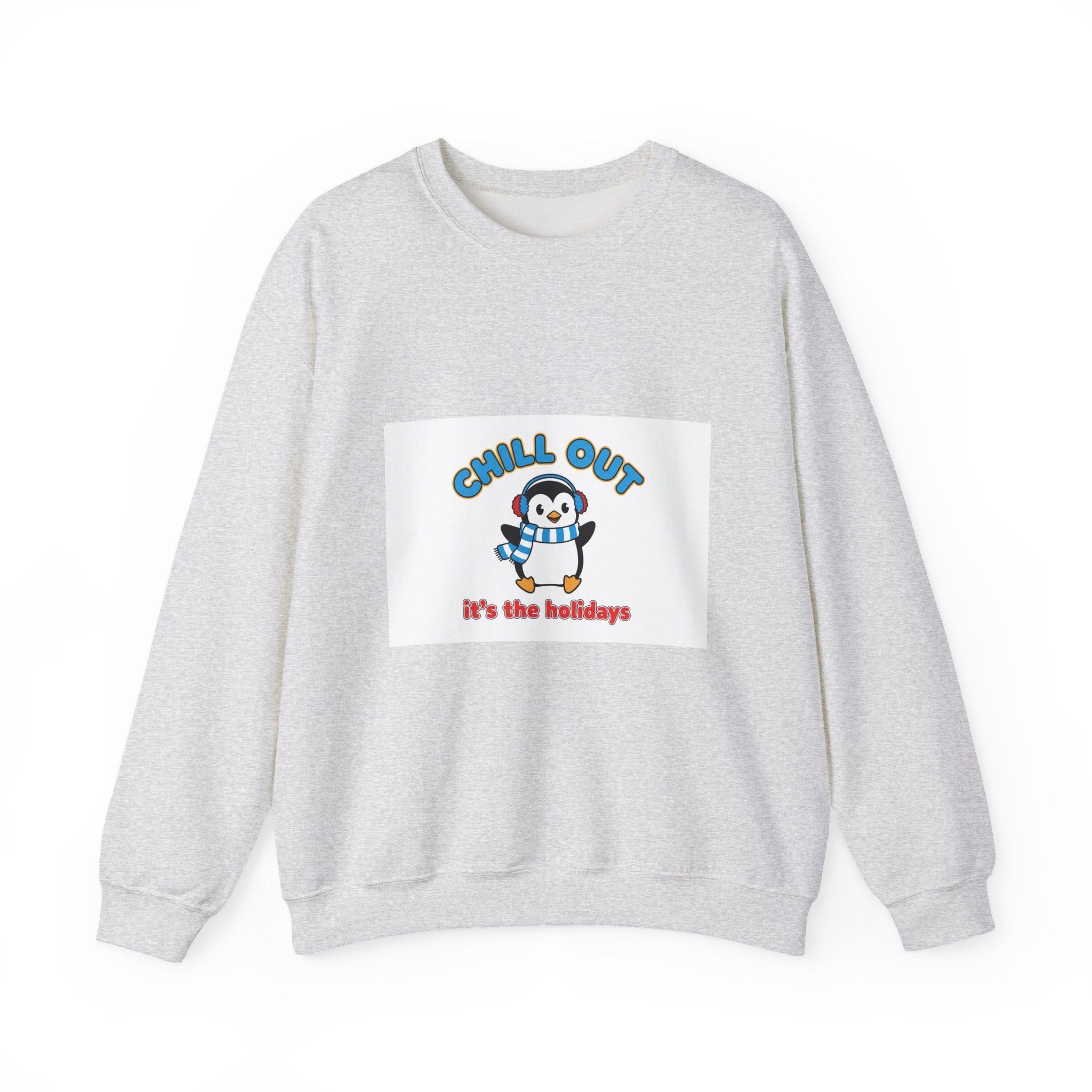 Penguin 'Chill Out — It’s the Holidays' Crewneck Sweatshirt - La magie de maman