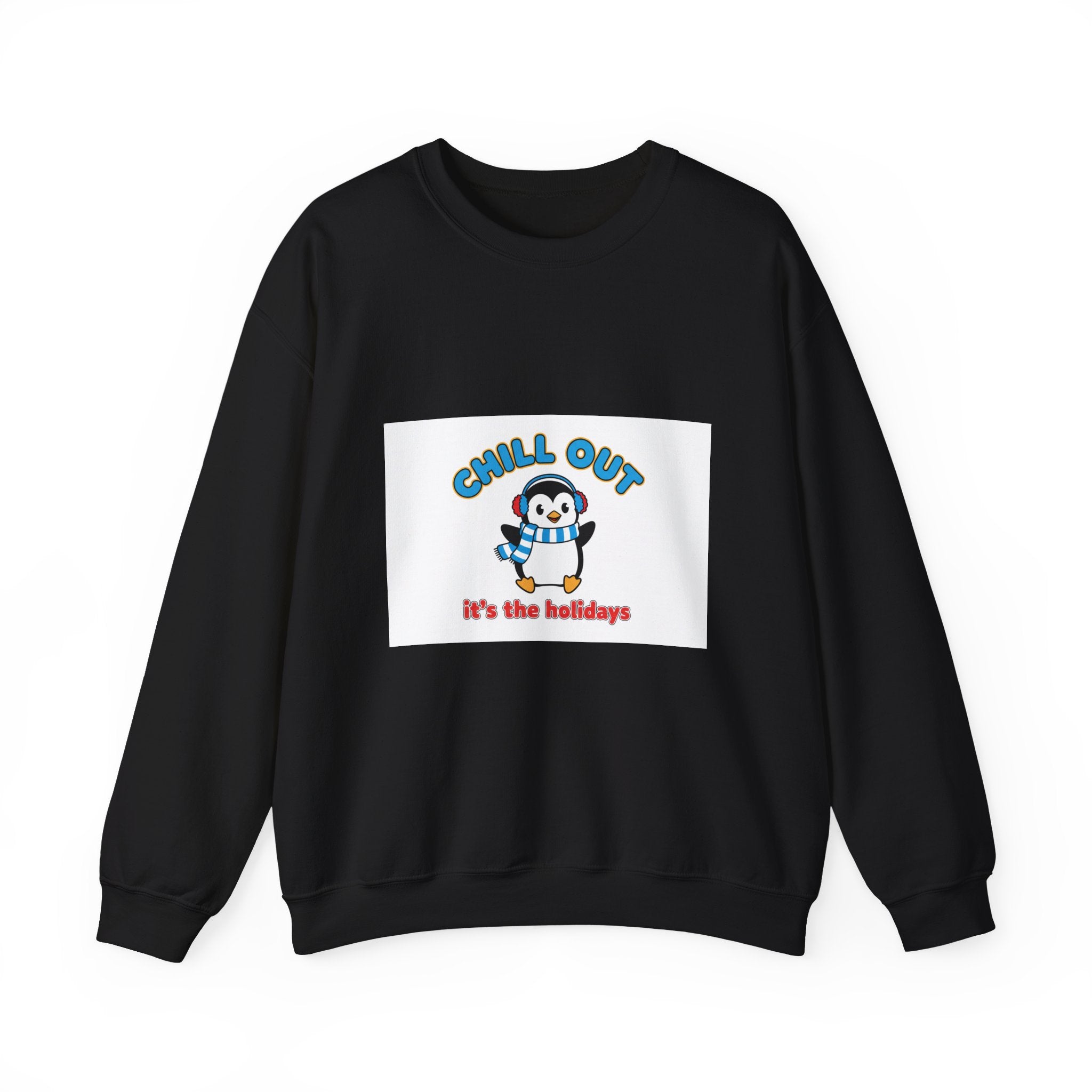 Penguin 'Chill Out — It’s the Holidays' Crewneck Sweatshirt - La magie de maman