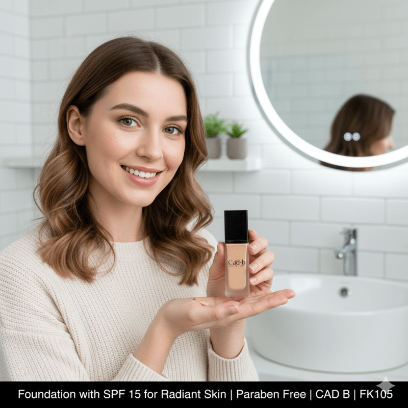 Foundation with SPF 15 for Radiant Skin | Paraben Free | CAD B | FK105 - La magie de maman