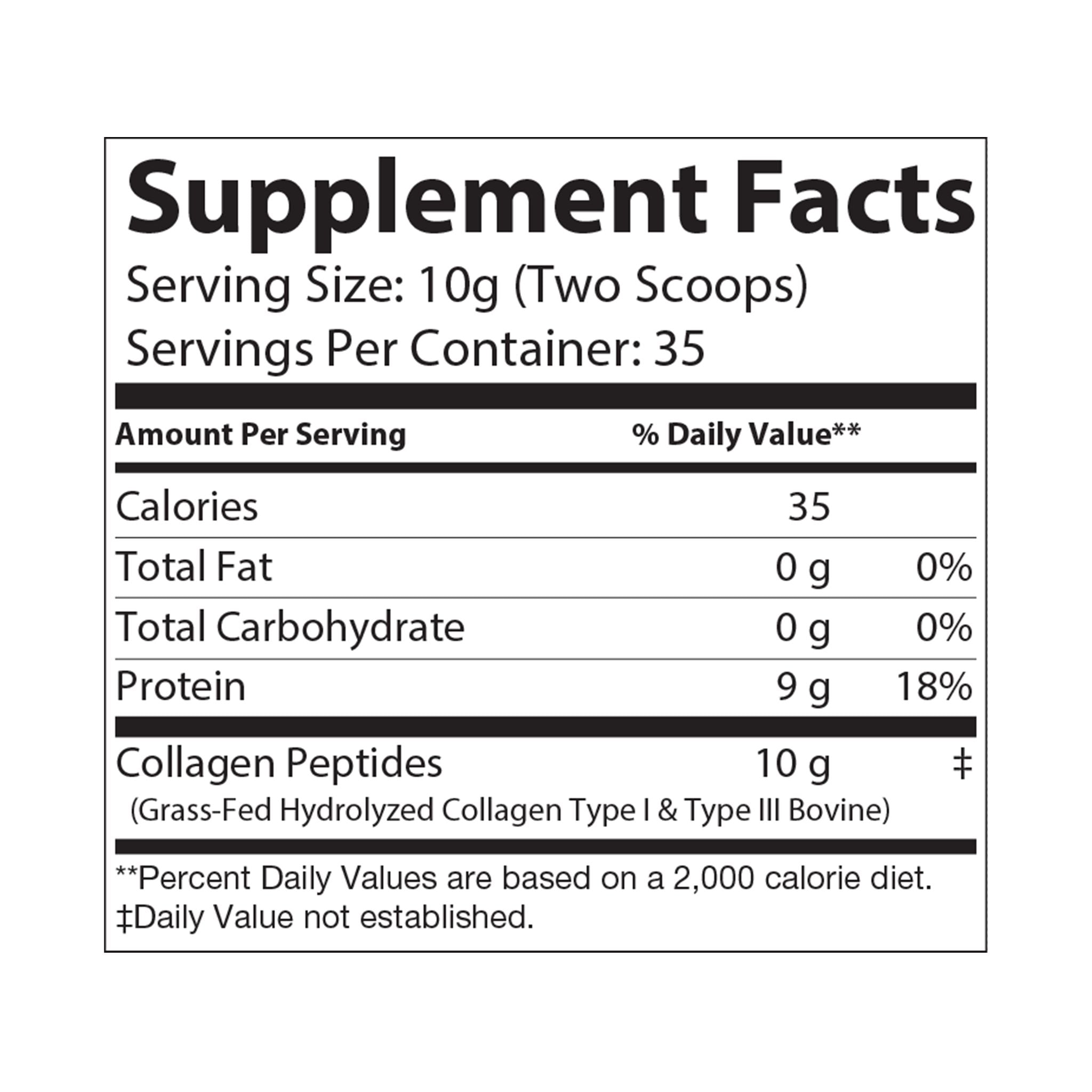 Collagen Peptides Type I & III Supplement (350g, 12.3oz) - La magie de maman