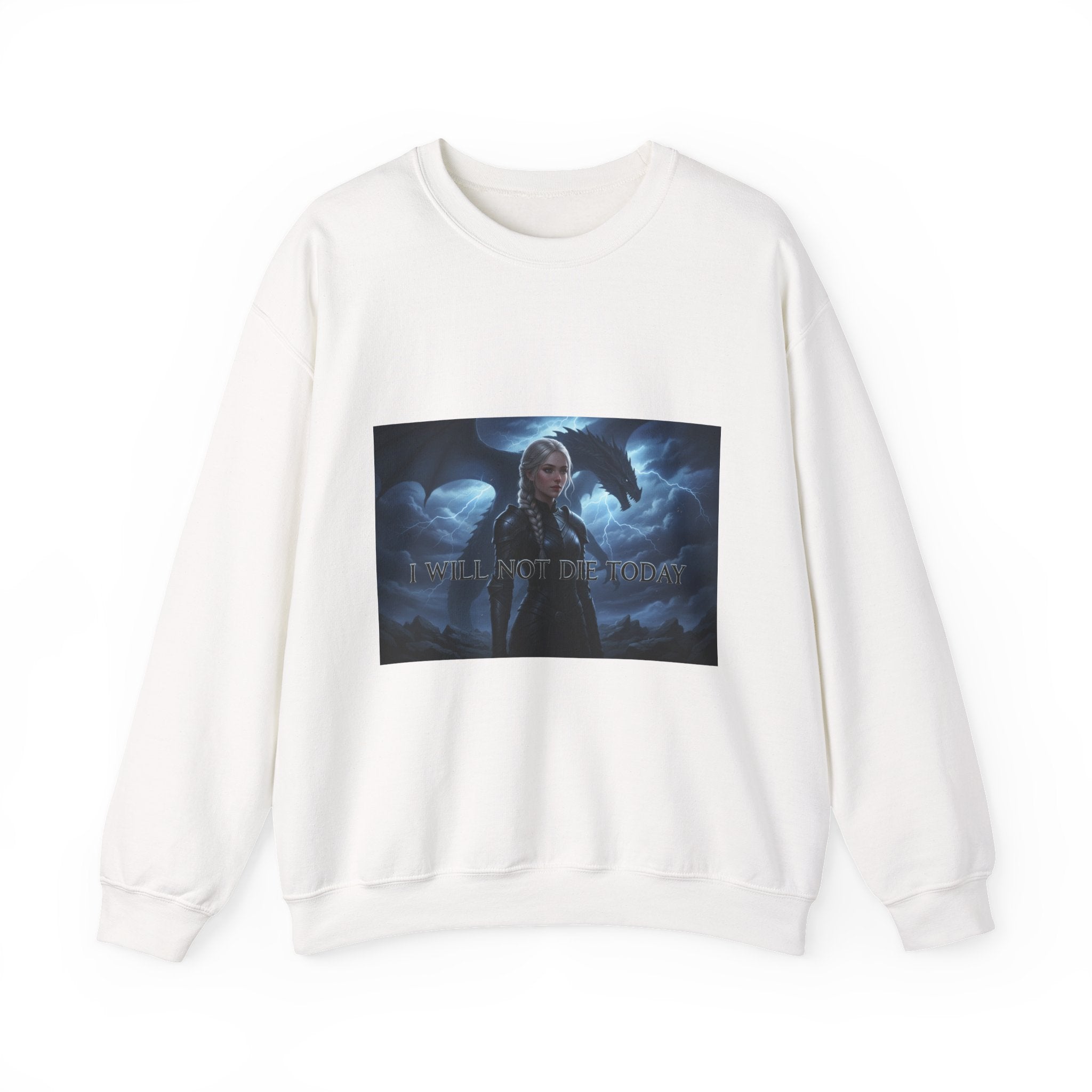 Fantasy Dragon Crewneck Sweatshirt — 'I Am Not the Mother' Graphic - La magie de maman