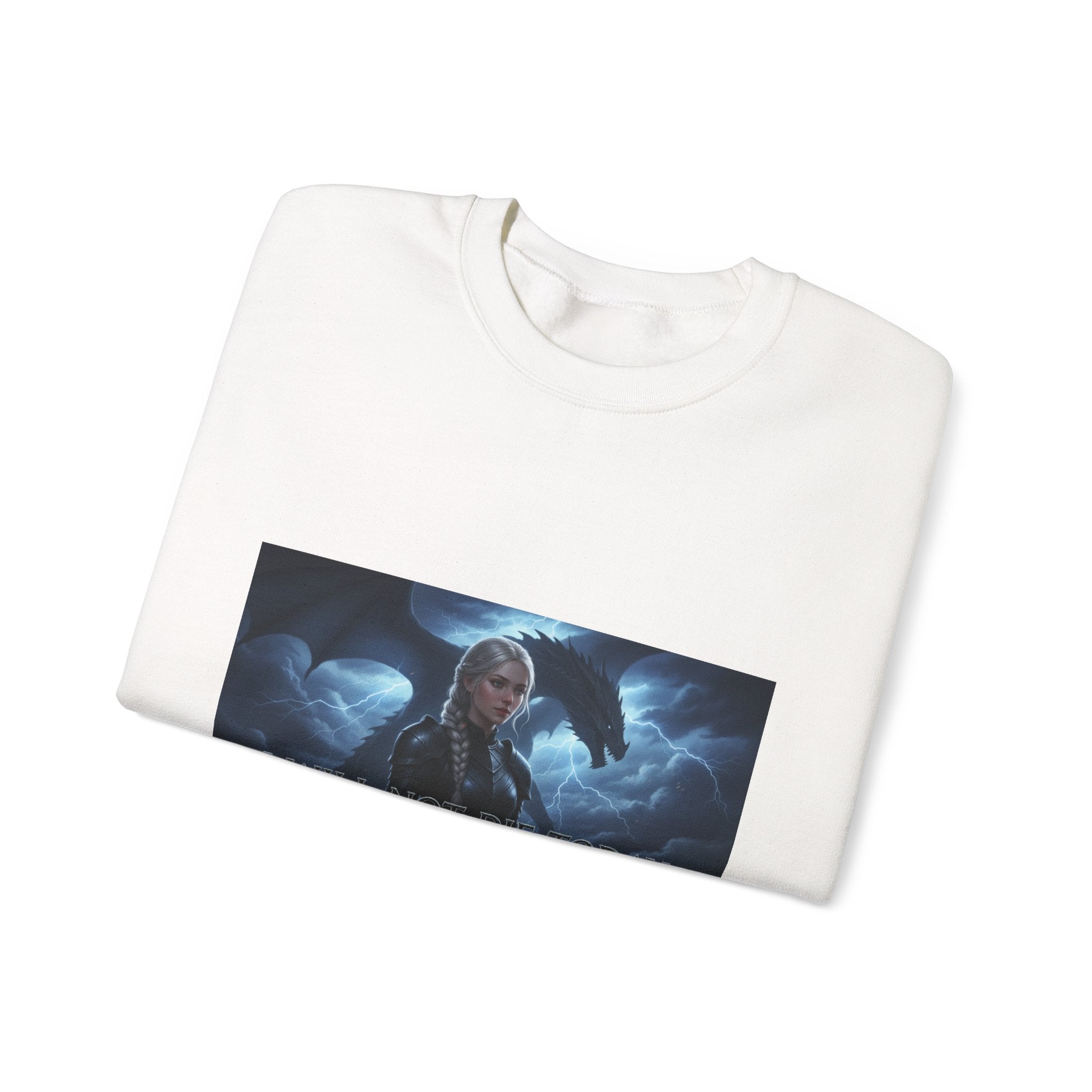 Fantasy Dragon Crewneck Sweatshirt — 'I Am Not the Mother' Graphic - La magie de maman