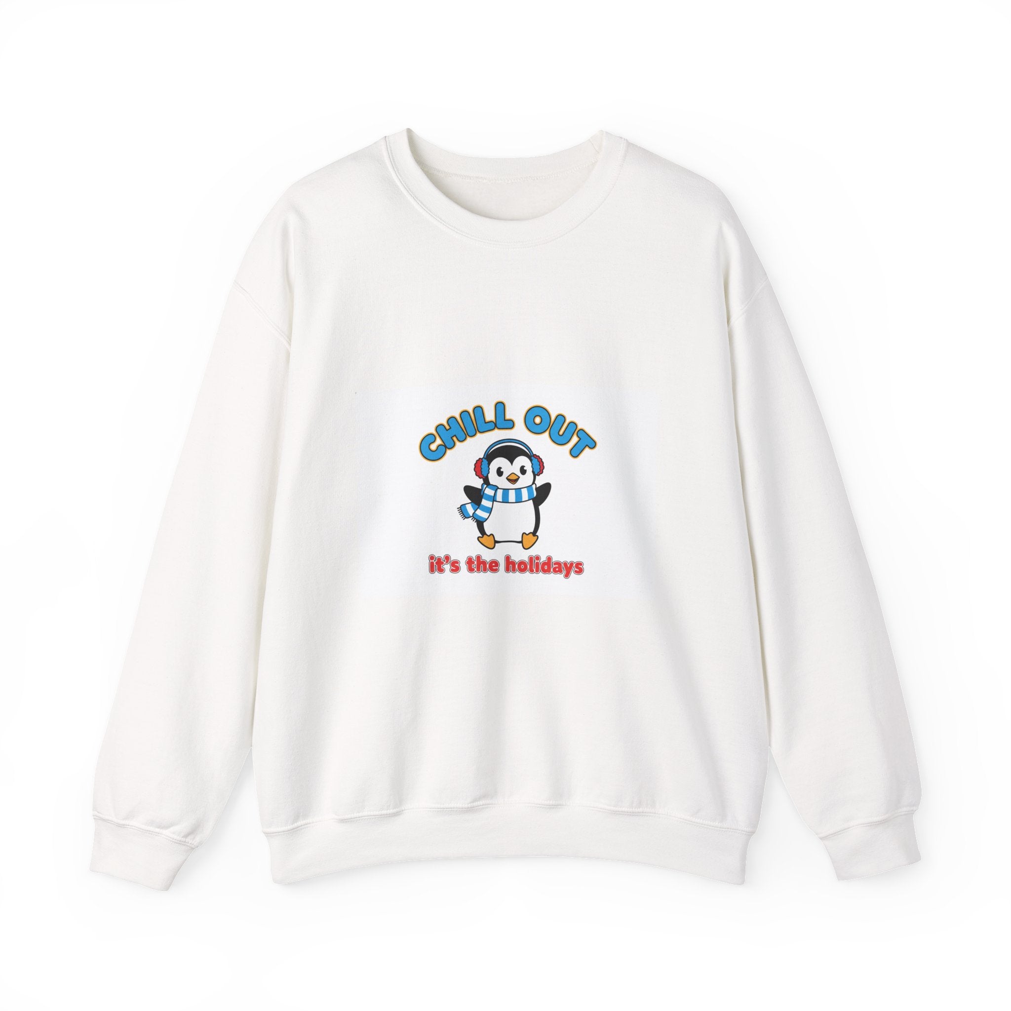 Penguin 'Chill Out — It’s the Holidays' Crewneck Sweatshirt - La magie de maman