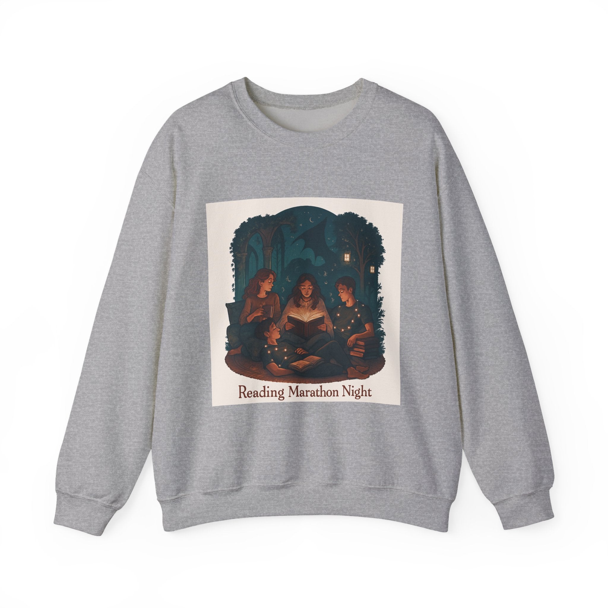 Reading Marathon Night Crewneck Sweatshirt - La magie de maman