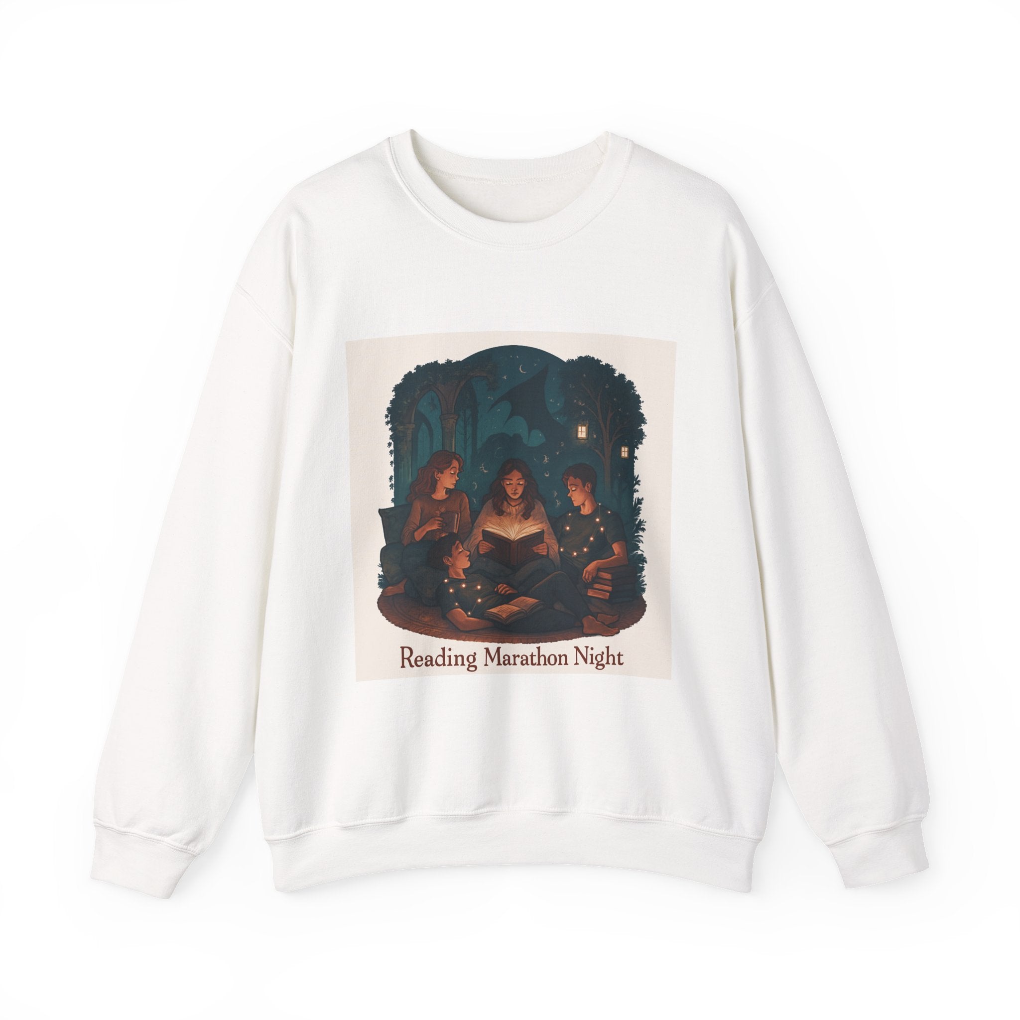 Reading Marathon Night Crewneck Sweatshirt - La magie de maman