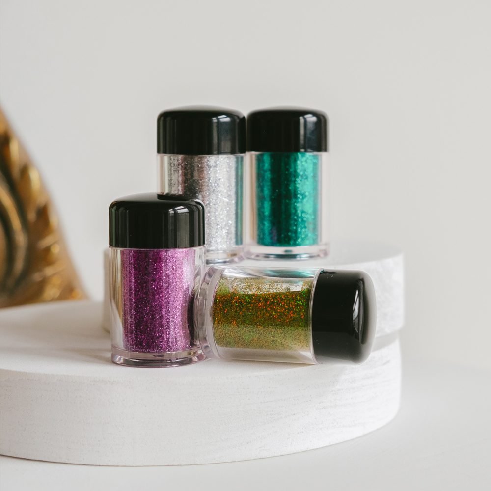 Glitter Eyeshadow Dust – Aquamarine (GLT03) | Ultra - Fine Loose Glitter for Eyes, Face & Nails | Vegan, Paraben - Free, Cruelty - Free - La magie de maman