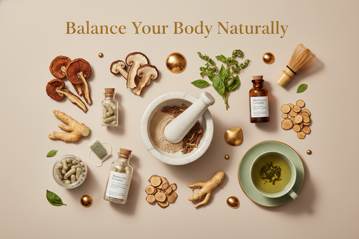 Balance your body naturally adaptogens