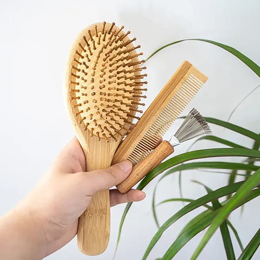 Bamboo Hair Brush Set - La magie de maman