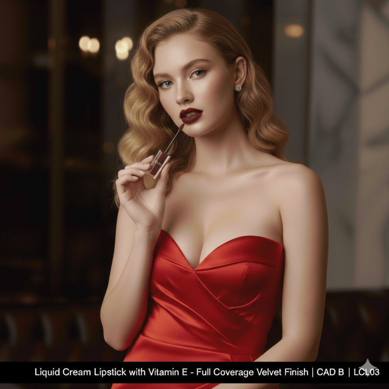 Liquid Cream Lipstick With Vitamin E | CAD B | LCL03 - La magie de maman