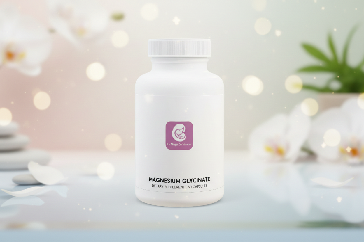 Magnesium Glycinate with background - variation 2