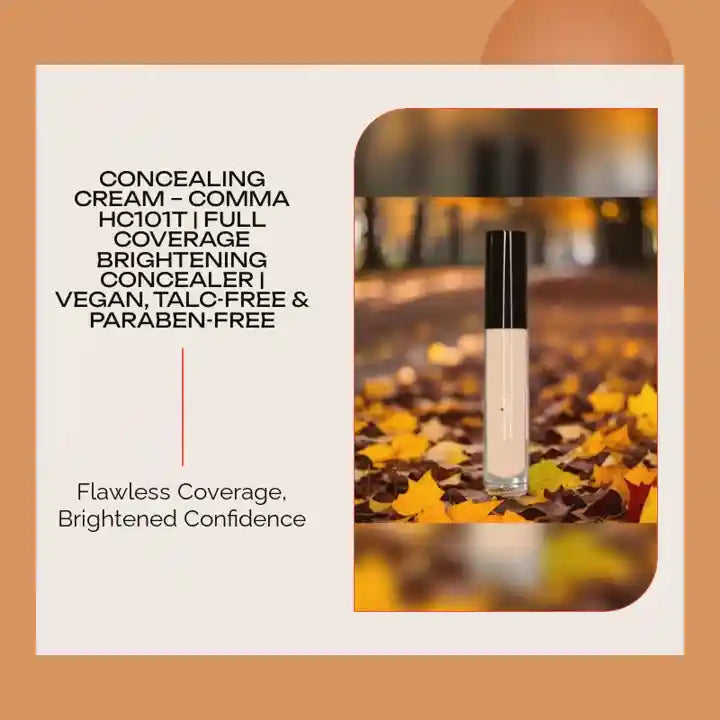 Concealing Cream &ndash; Comma HC101T | Full Coverage Brightening Concealer | Vegan, Talc-Free &amp; Paraben-Free by@Outfy