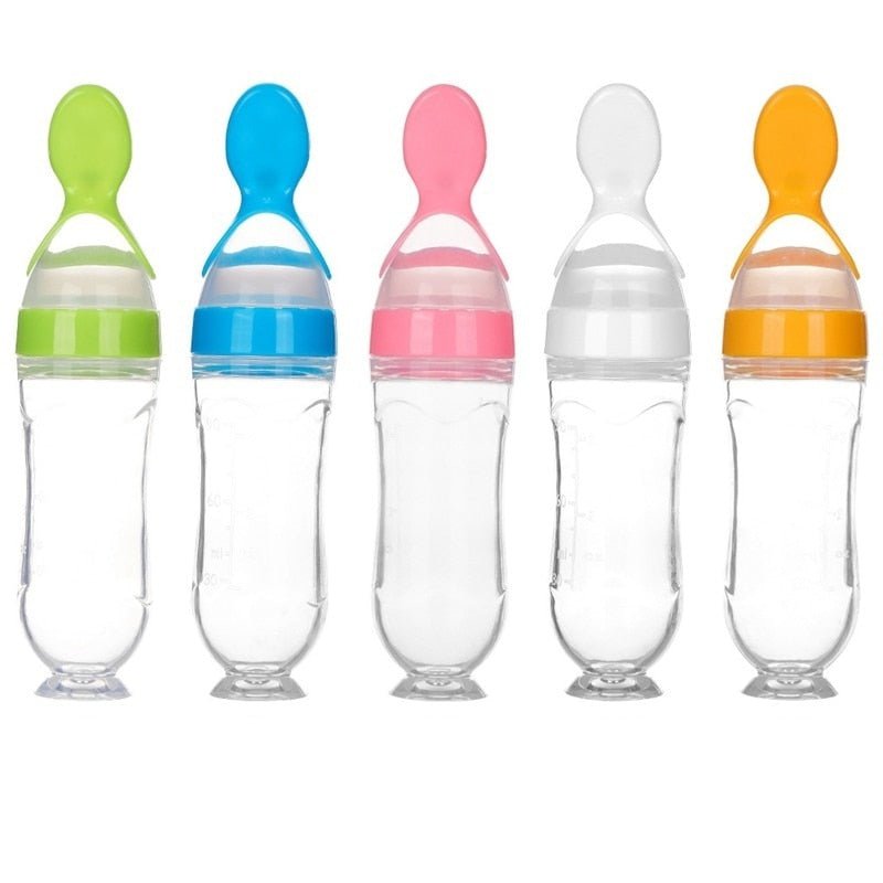 Biberon avec cuillère pour nouveau-né | EasyBottle™ - La magie de maman